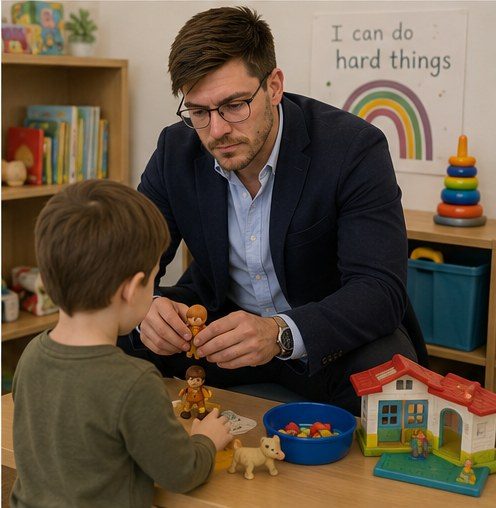 Derek providing occupational therapy on the Gold Coast